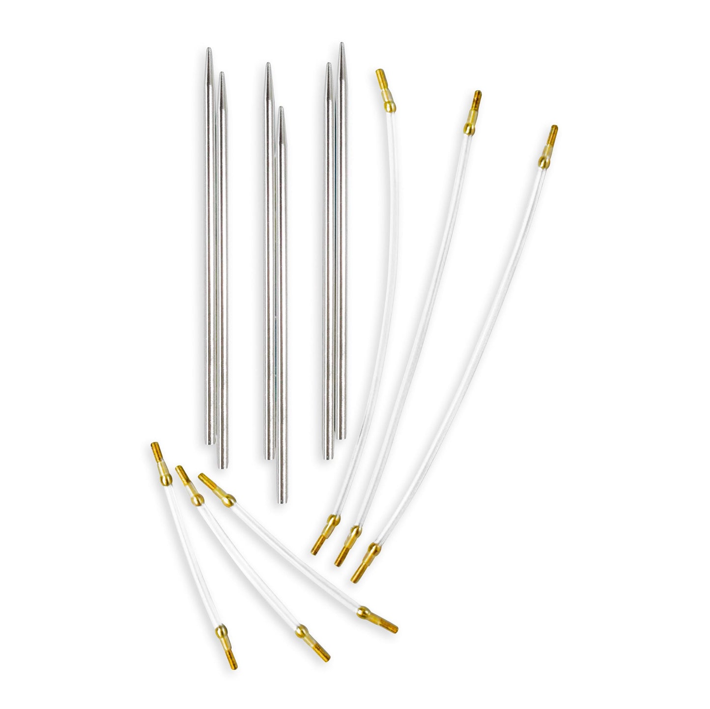 Pony Knitting Pins Circular Interchangeable 3-Pairs Set: 9.50cm x 3.00mm