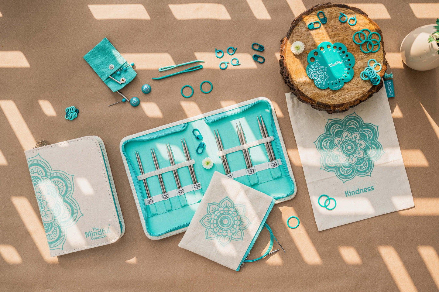 KnitPro Knitting Pin Set Circular Interchangeable (10cm) The Mindful Collection: Kindness