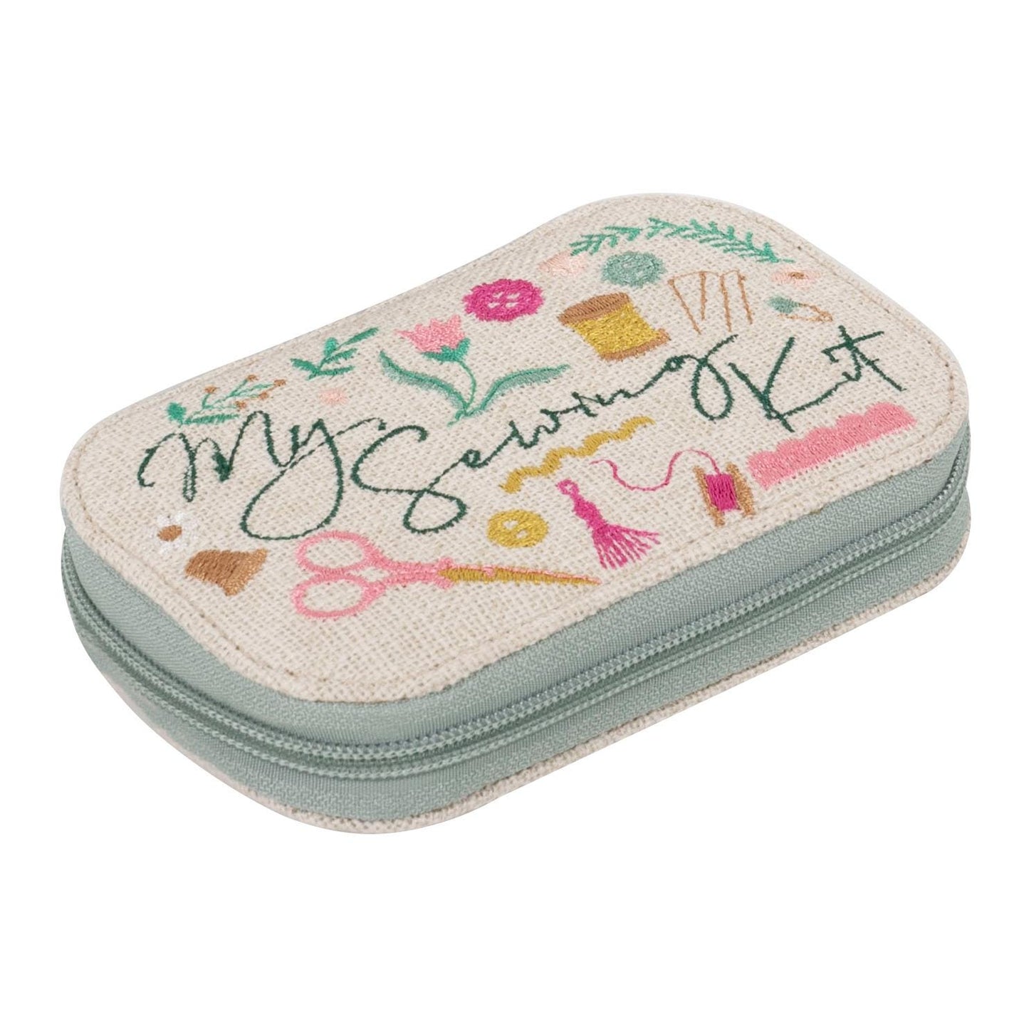 Hobby Gift Sewing Kit Zip Case Embroidered: My Sewing