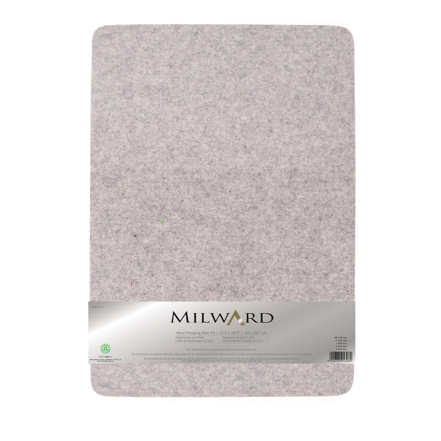 Milward Pressing Mat 100% Wool: 42 x 29.7cm