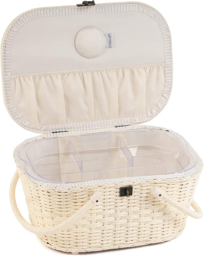 Hobby Gift Sewing Box (L) Wicker Basket: Morris Lemons