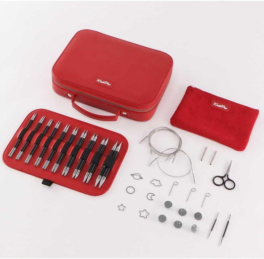 KnitPro Knitting Pins Interchangeable Standard Karbonz Élan: Gift Set