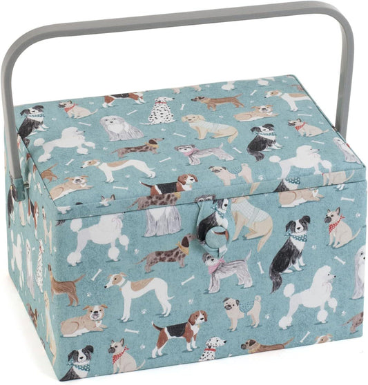 Hobby Gift Sewing Box (L): Dogs