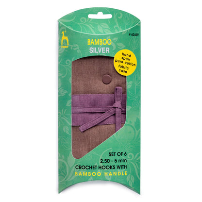 Pony Crochet Hook Gift Set Bamboo 14cm x 2.50 - 5.00mm: Pack of 6