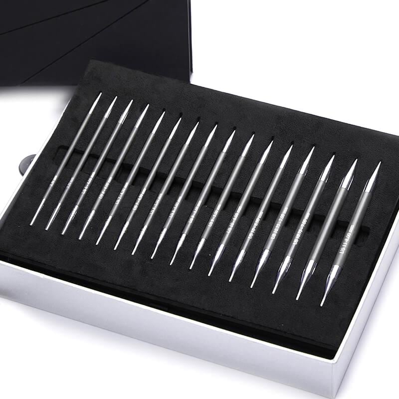 KnitPro Knitting Pins Circular Interchangeable Karbonz: Set