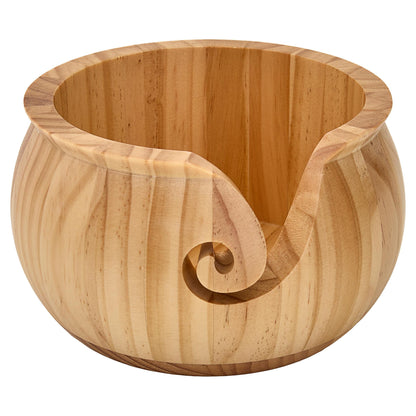 Trimits Varnished Yarn Bowl: Pine Wood