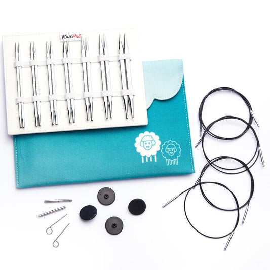 KnitPro Knitting Pins Circular Interchangeable Nova Cubics: Deluxe Set