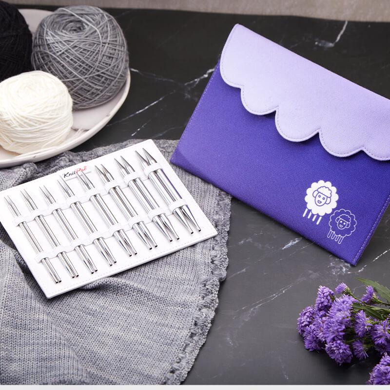 KnitPro Knitting Pins Circular Interchangeable Nova Metal: Deluxe Set