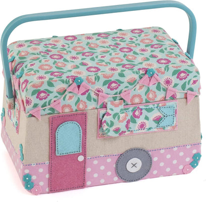 Hobby Gift Sewing Box Appliqué: Caravan