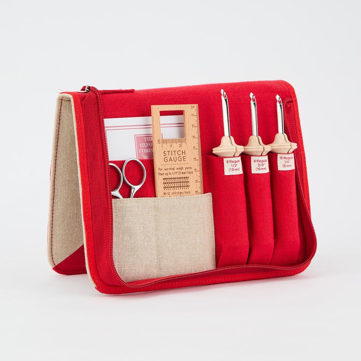 The Oxford Company Punch Needle Set Natural Wood Complete: Set of 8