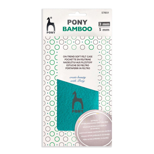 Pony Knitting Pins Circular Interchangeable Bamboo Set: Assorted Sizes