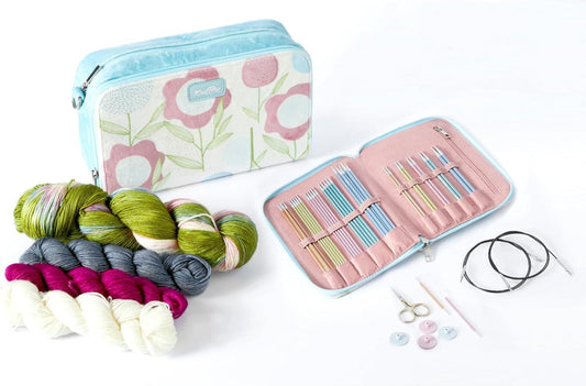 KnitPro Knitting Pins Gift Set Sweet Affair: Interchangeable Double-Ended Needles, Yarn & Accessories