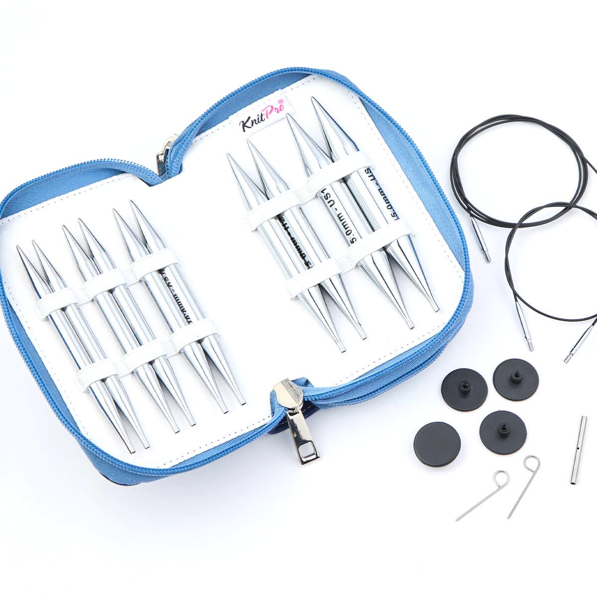 KnitPro Knitting Pins Circular Interchangeable Normal Nova Metal: Chunky Set