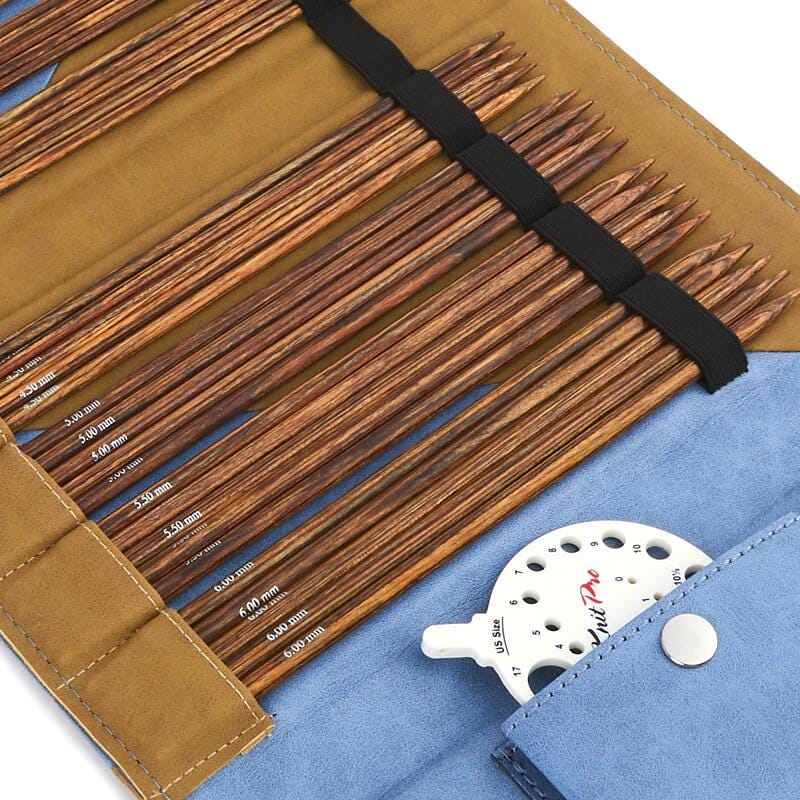 KnitPro Knitting Pins Double-Ended Ginger Grande Set: 15cm