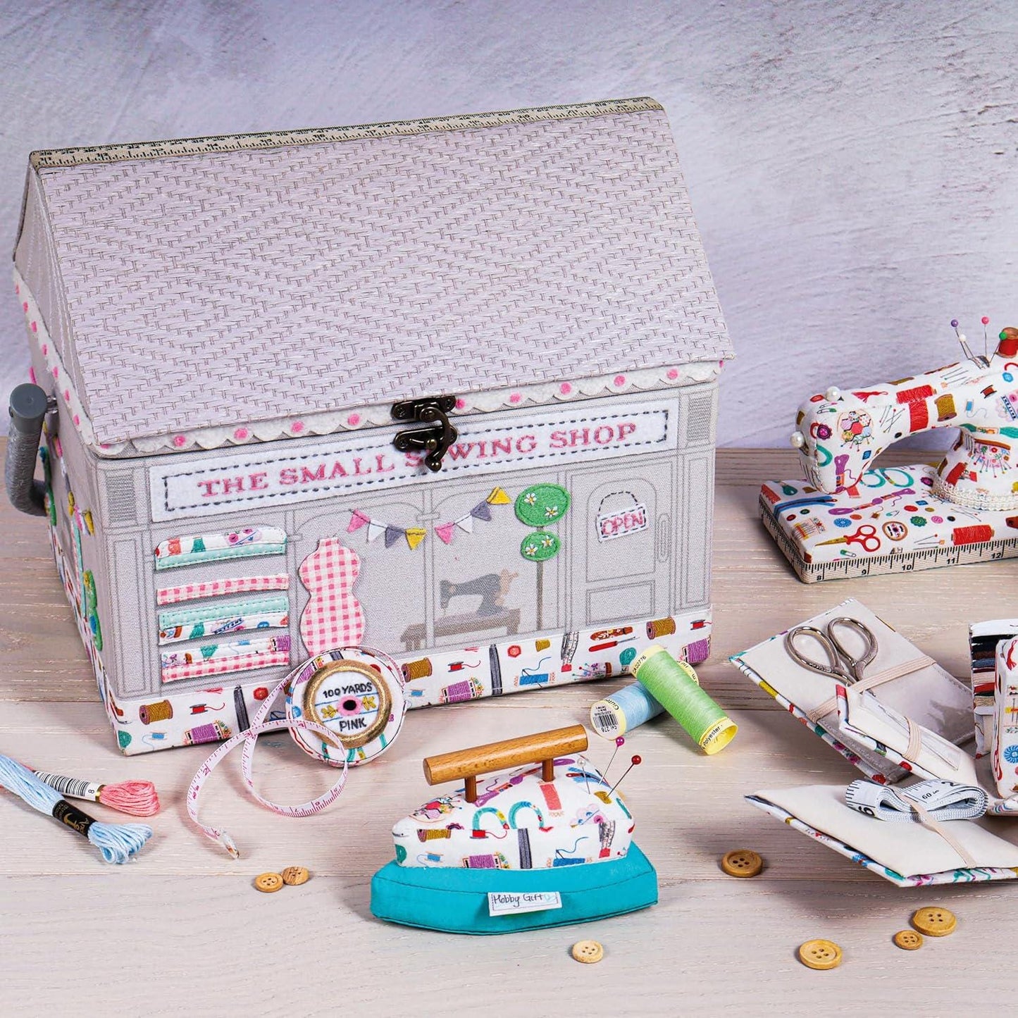 Hobby Gift Sewing Box Appliqué and Embroidered Shop: Haby Notions