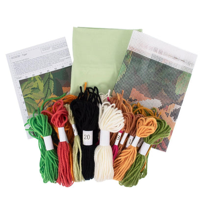 Trimits Half Stitch / Tapestry Kit: Cushion Cover Tiger
