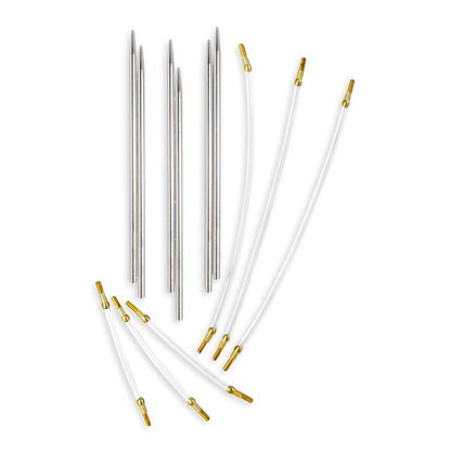 Pony Knitting Pins Circular Interchangeable 3-Pairs Set: 9.50cm x 3.00mm