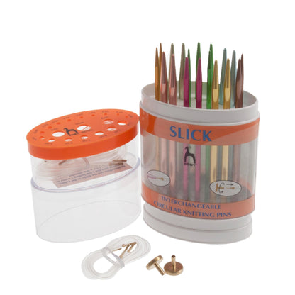 Pony Knitting Pin Tips Circular Interchangeable Slick Aluminium: Assorted Sizes