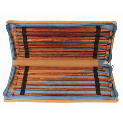 KnitPro Knitting Pins Single-Ended Ginger Set of 11 Pairs: 30cm