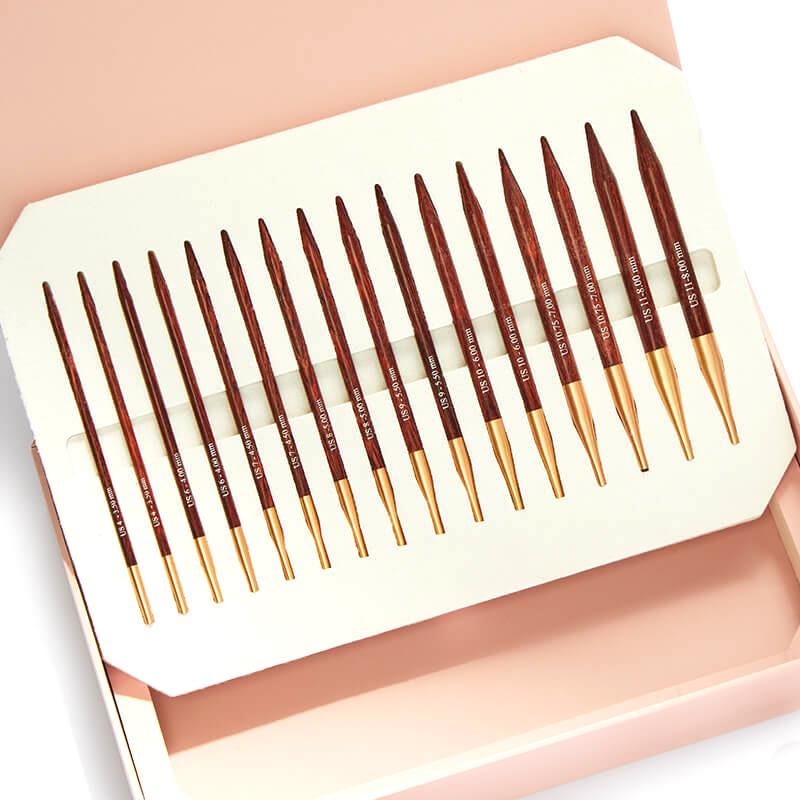 KnitPro Gift Set Symfonie Knitting Pins Circular Interchangeable Rose: Deluxe Set