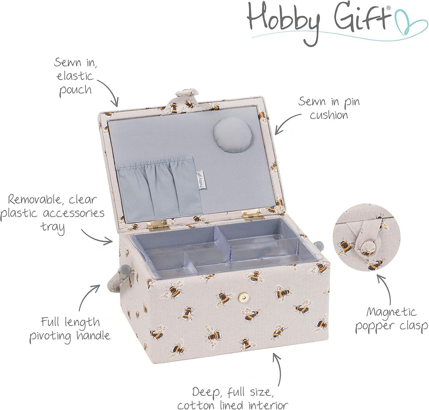 Hobby Gift Sewing Box (M): Bee