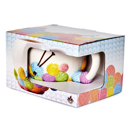Sew Thirsty Novelty Knitting Yarn Mug Sewing Birthday Office Cup Drink Gift