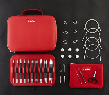 KnitPro Knitting Pins Interchangeable Standard Karbonz Élan: Gift Set