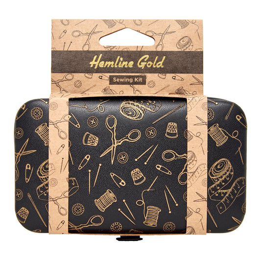 Groves Sewing Kit: Hemline Gold Notions Print