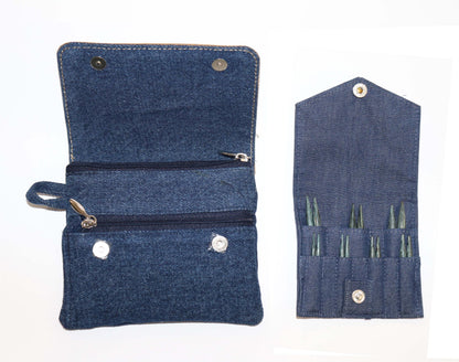 KnitPro Mini Interchangeable Needle Set Symfonie: Indigo Wood